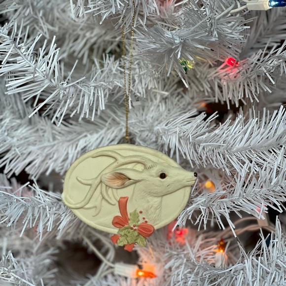 Rare Vintage 1989 Enesco Dear Christmas Ornament - Picture 1 of 4
